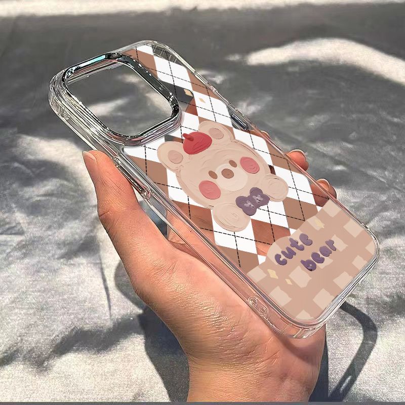 ✅Ốp Điện Thoại Mềm Chống Sốc In Hình Gấu Nhỏ Cho Iphone 14Pro 12 8 max7 1311plus