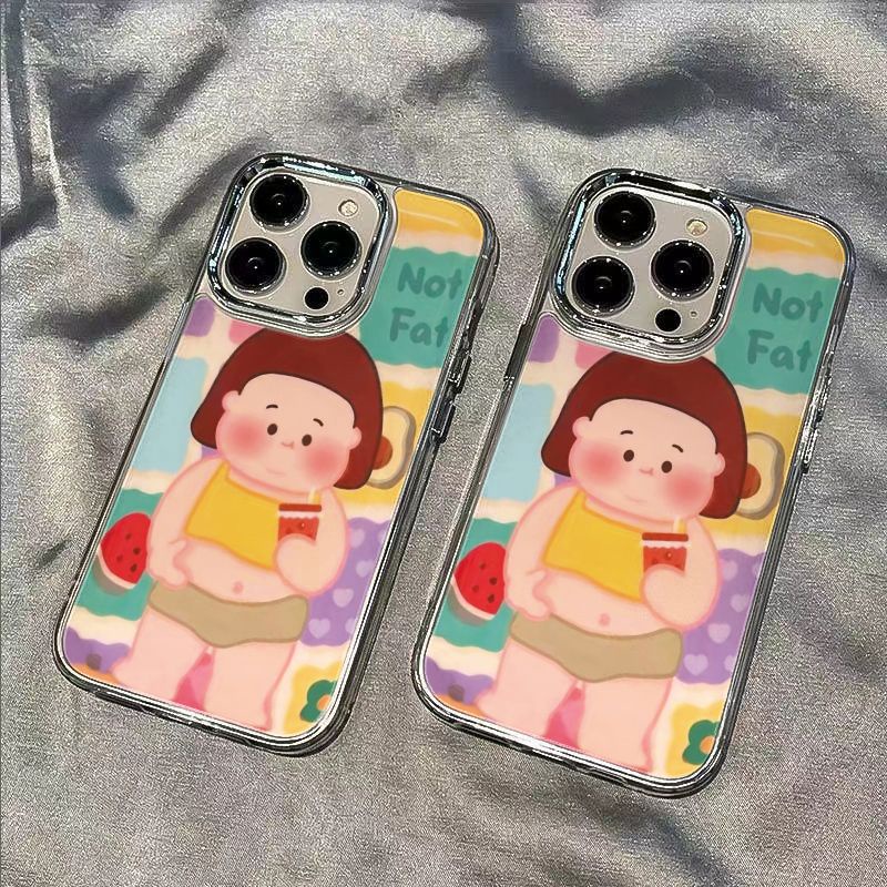 ✅Ốp Điện Thoại Mềm Chống Sốc Hình Cô Gái 8In Style 7 Fat Cho Iphone 11max 14Promax 12 / 13xs B6NF