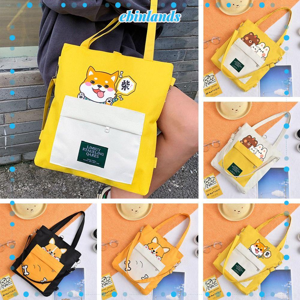 Túi Xách Canvas Sức Chứa Lớn Thời Trang Dành Cho Nữ