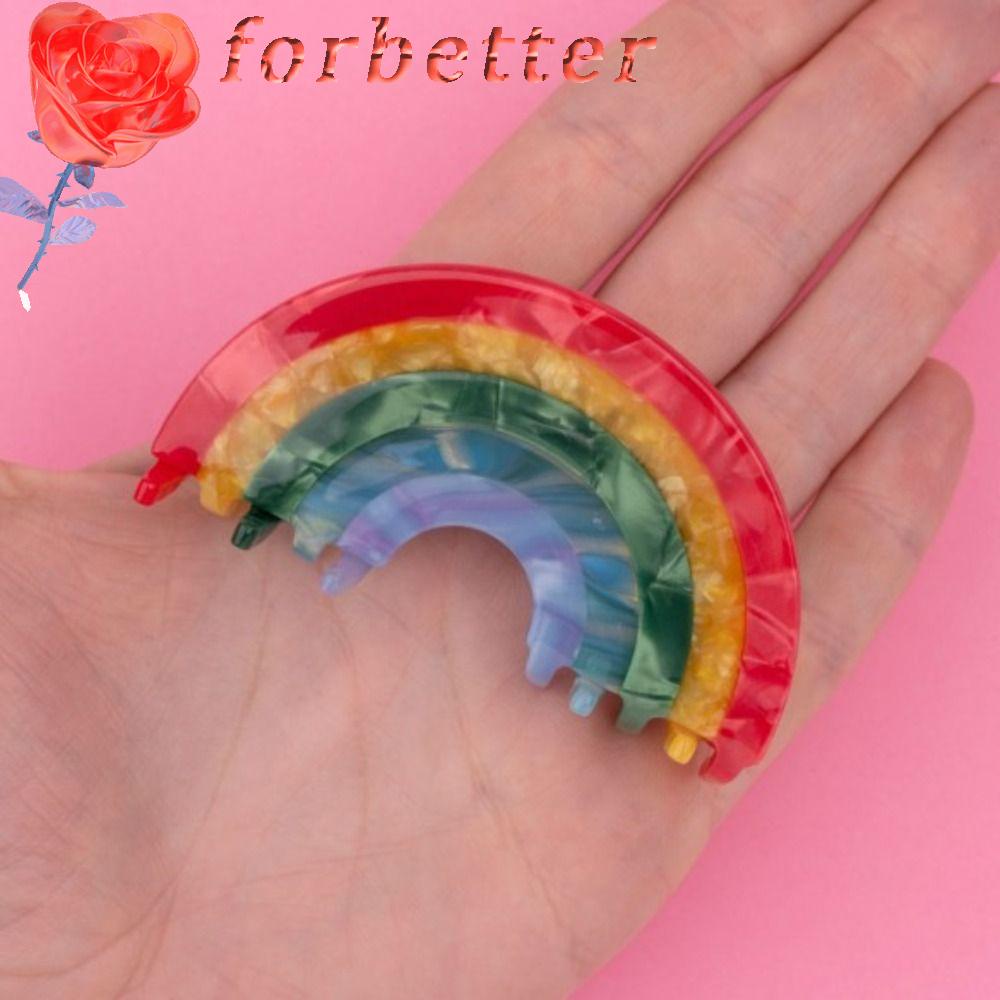 Kẹp Tóc Đuôi Ngựa Hình Cá Mập Màu Cầu Vồng Phong Cách Hàn Quốc Thanh Lịch Cho Nữ