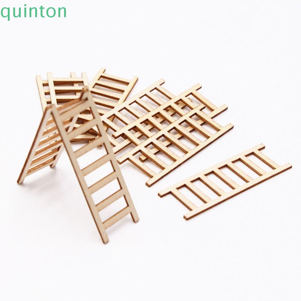 Thang Gỗ Mini Dùng Trang Trí Nhà Búp Bê / Sân Vườn Độc Đáo Diy