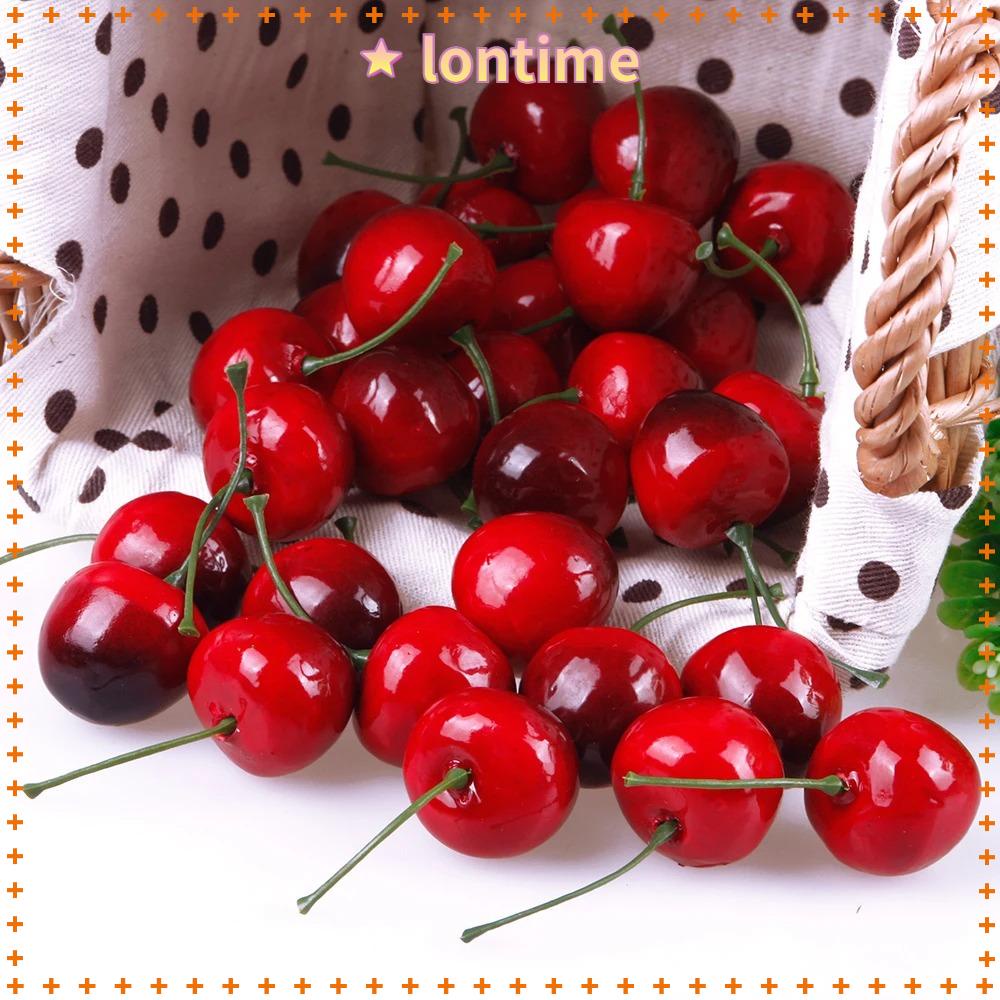 30 Trái Cherry Giả Dùng Trang Trí Tiệc Mới