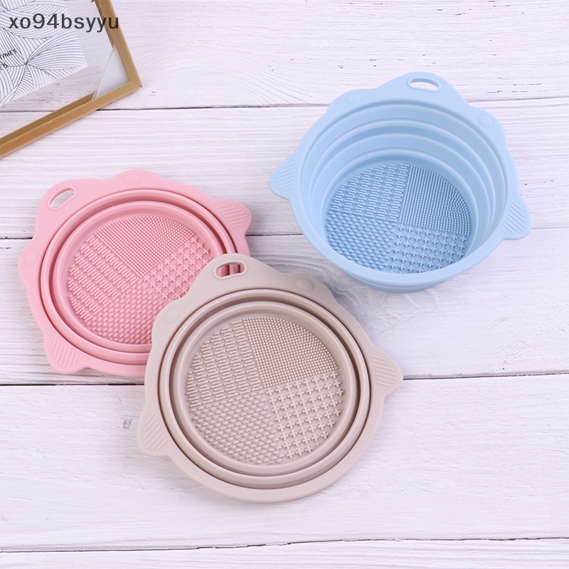 Tô Silicon Mềm Xo94Bsyu Đựng Cọ Trang Điểm Gấp Gọn Tiện Dụng