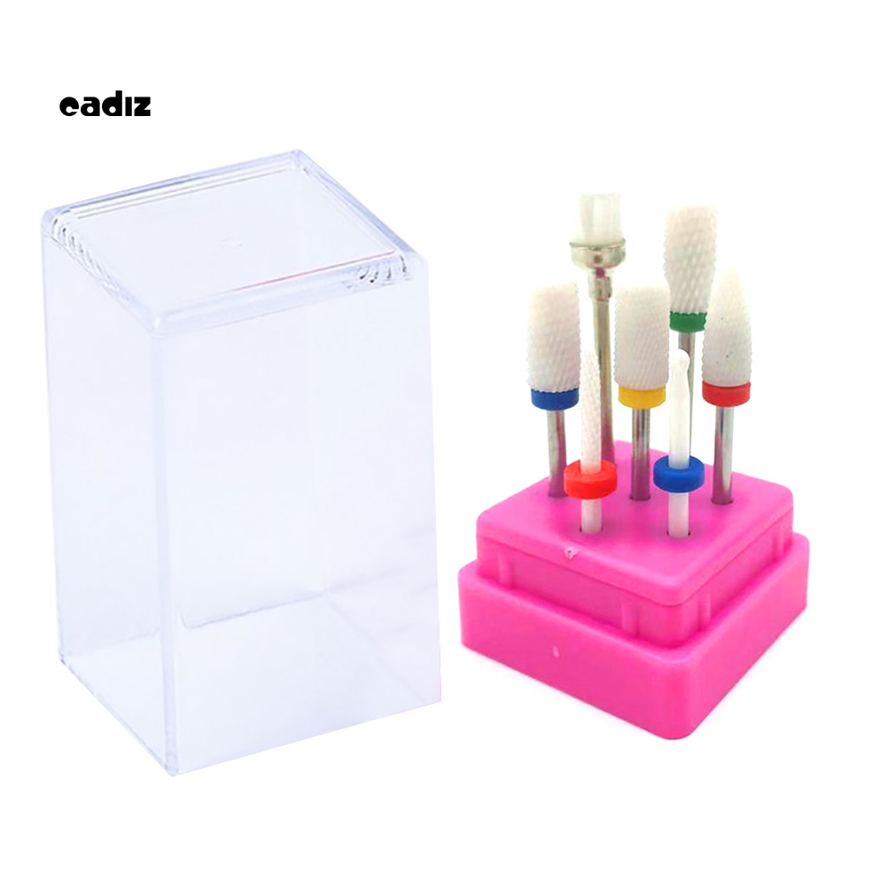 Bộ 7 Mũi Khoan Móng Tay Bằng Thép Vonfram Tiện Dụng Bits