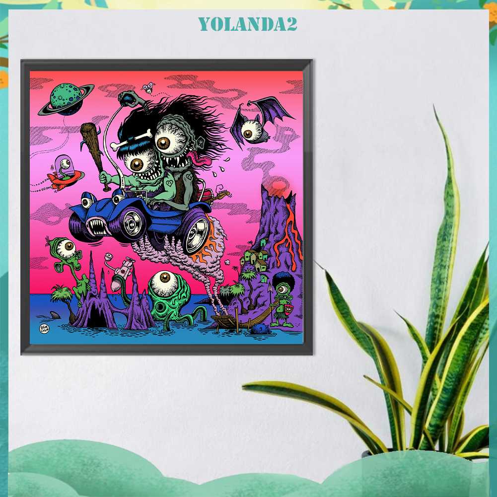 Tranh Đính Đá Kim Cương Toàn Bộ 5D DIY Hình Vẽ Thần Chết