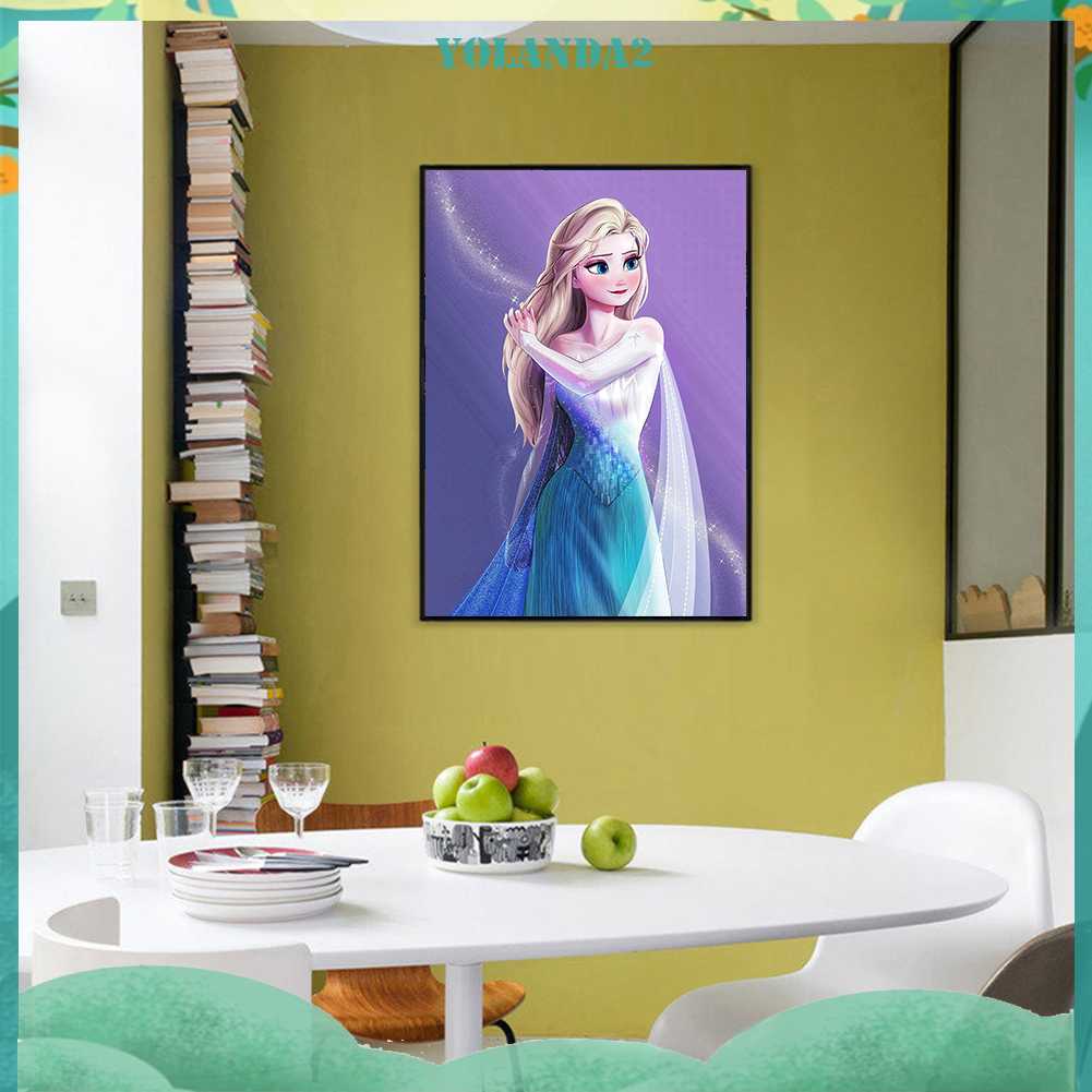 Tranh Đính Đá Kim Cương Toàn Bộ 5D DIY Hình Vẽ Công Chúa