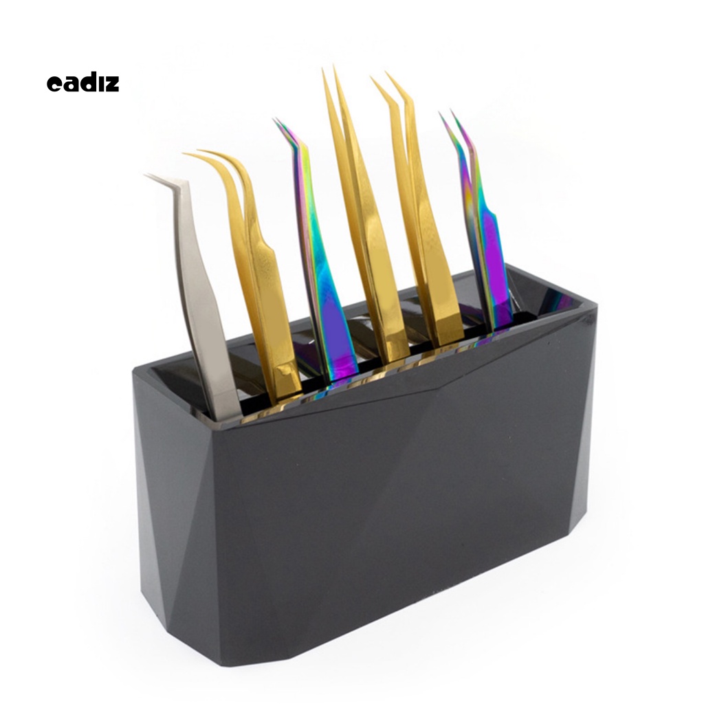 Giá Đỡ Nhíp Bằng Nhựa 6 Lỗ Tiện Dụng Cho Trưng Bày Đồ Trang Điểm