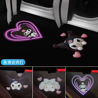 Car Door Courtesy Lights Hd Cute Clow M Ambience Light Wireless Universal Door Projection Car Decoration Car welcome lights Car decorative lights
