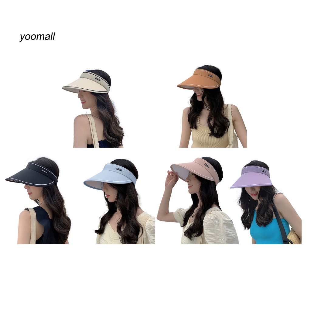 Mũ Lưỡi Trai Hở Chóp Co Giãn In Logo Chữ Thời Trang Cho Nữ