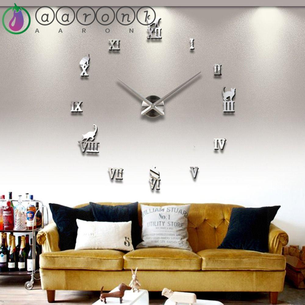 Aaron1 Miếng Dán Hình Mèo 3D Thân Thiện Với Môi Trường Trang Trí Phòng Khách