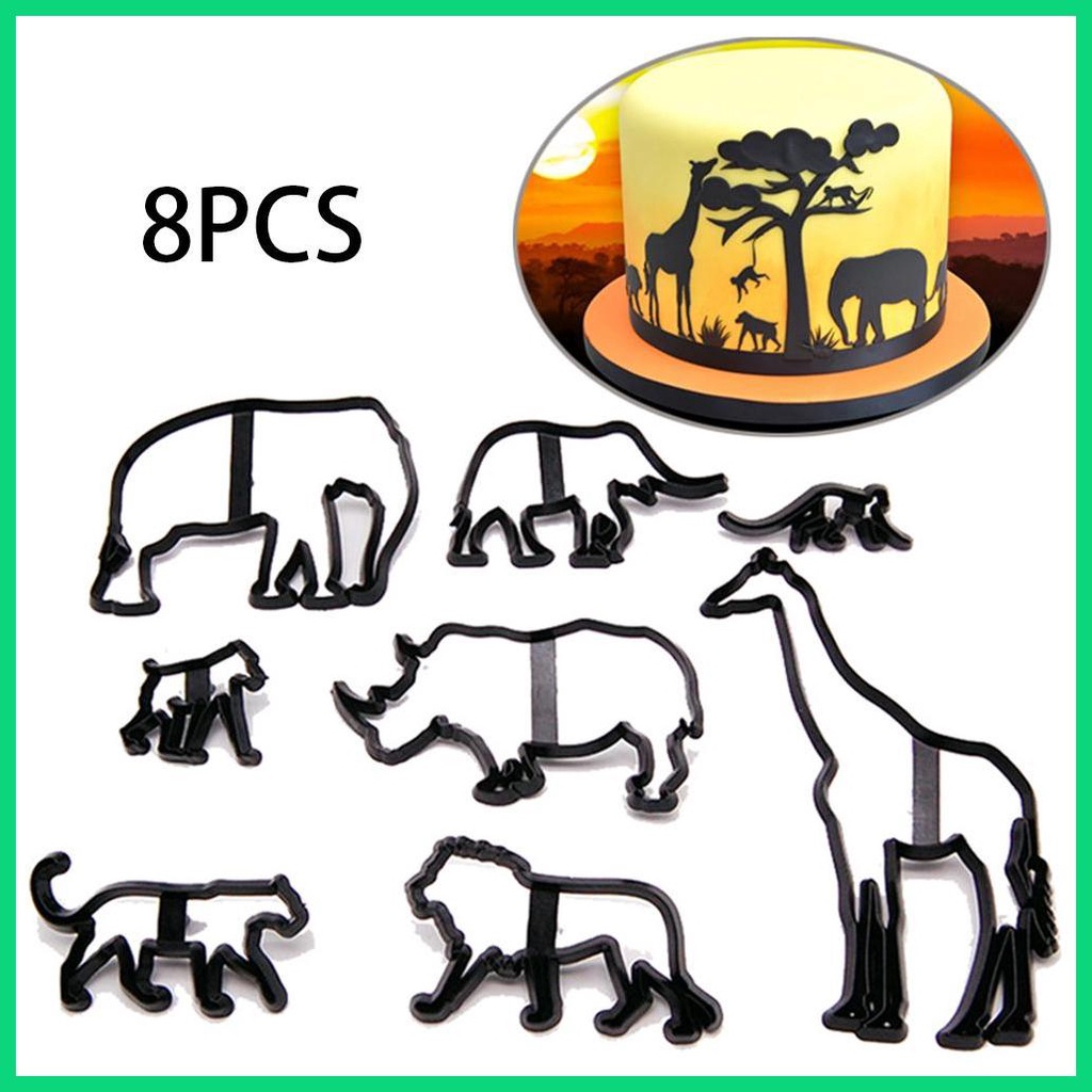 Bộ 8 Khuôn Cắt Bánh Sandwich Hình Động Vật