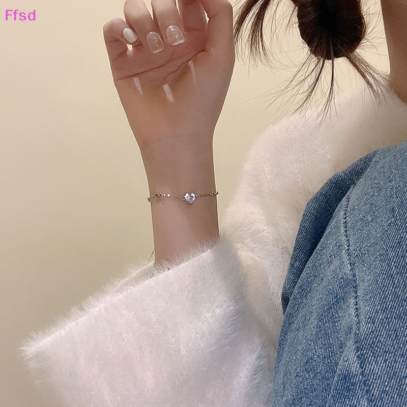 {Ffsd} Vòng Tay Đính Đá Zircon Lấp Lánh Sang Trọng Có Thể Điều Chỉnh Thời Trang Sáng Tạo Làm Quà Tặng Sinh Nhật Đám Cưới