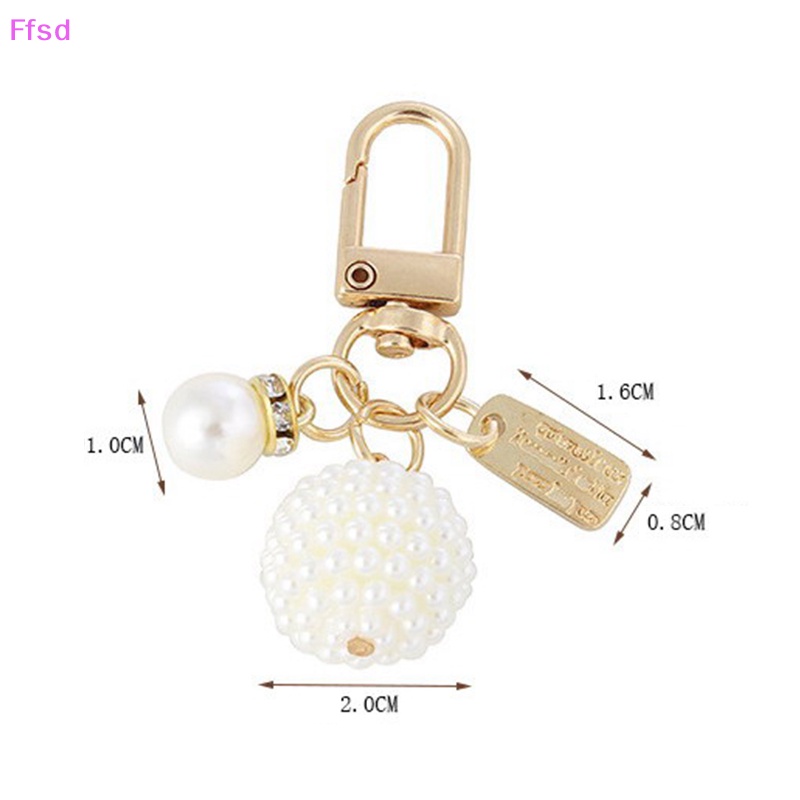 {Ffsd} Móc Chìa Khóa Hình Trái Tim Đính Ngọc Trai Nhân Tạo Đơn Giản Sáng Tạo Trang Trí Túi Xách * Bán Chạy Cho Nữ