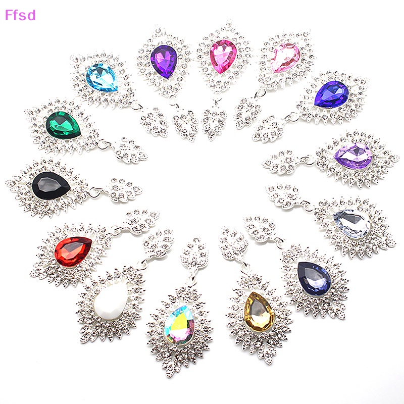 Ghim Cài Áo Hình Giọt Nước Đính Đá Pha Lê Dùng Làm Quà Tặng