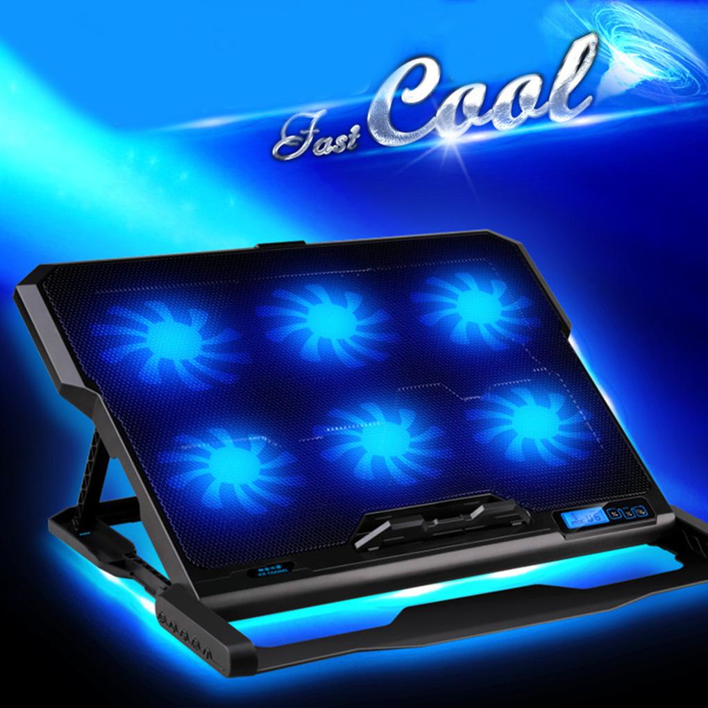 Giá Đỡ 6 QuạT TảN NhiệT 2 CổNg USB Chuyên DụNg Cho Laptop Notebook