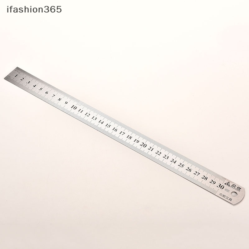 Thước Đo Hai Mặt Bằng Thép Không Gỉ ifashion365] 30cm 3CC
