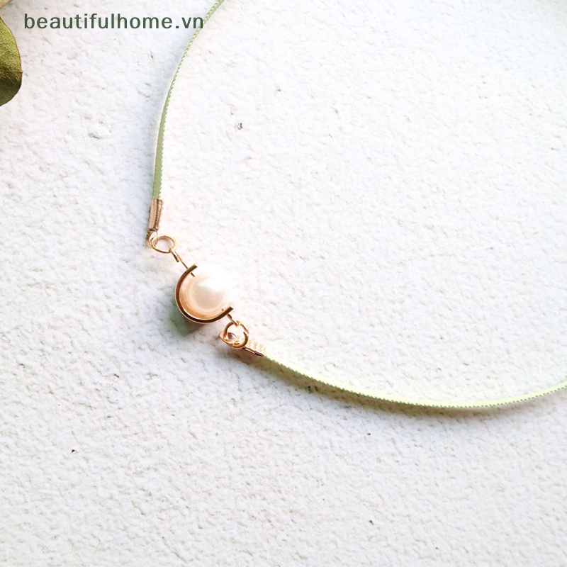 Vòng Cổ Choker Ren Ngắn Mặt Trái Tim Dễ Thương Thời Trang Cho Nữ [Beautyhome]