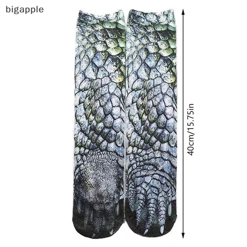 Bigapple Vớ Cotton Họa Tiết Da Báo / Hổ Vui Nhộn Đáng Yêu Unisex