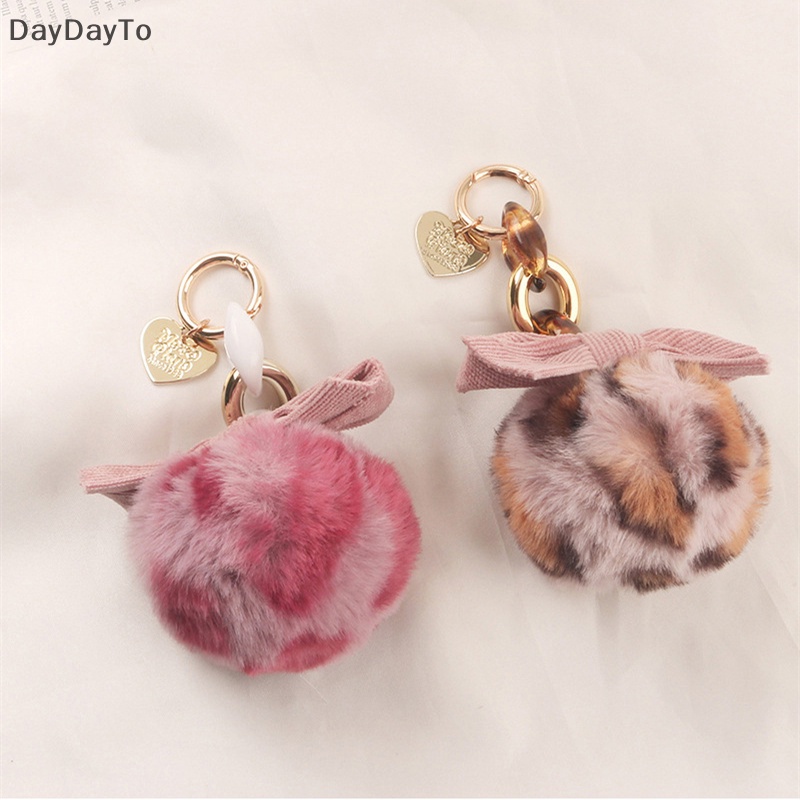 Móc Khóa Cục Bông Nhiều Màu Sắc Xinh Xắn