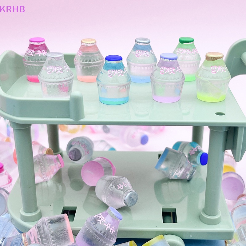 Set 10 Lọ Thủy Tinh Mini Bằng Nhựa Phát Quang Dùng Để Trang Trí Đồ Trang Sức Mới