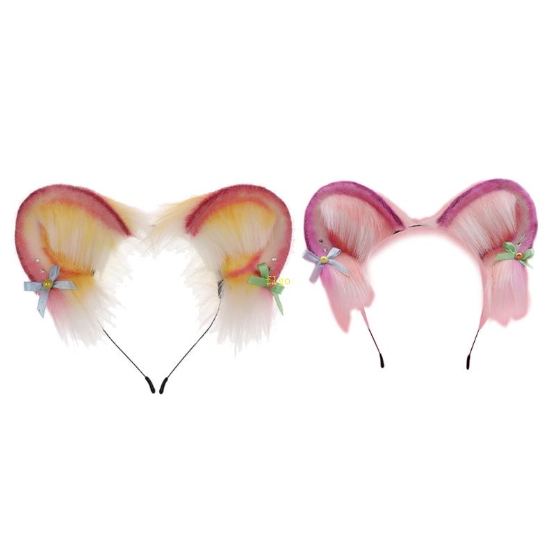 Băng Đô Tai Mèo Lông Xù Đáng Yêu Dành Cho Bé Chụp Ảnh