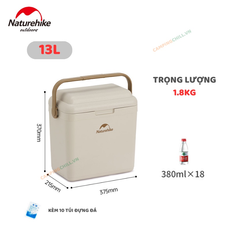 THÙNG GIỮ NHIỆT DÃ NGOẠI CẮM TRẠI MẪU 2023 NATUREHIKE CNK2300BS011