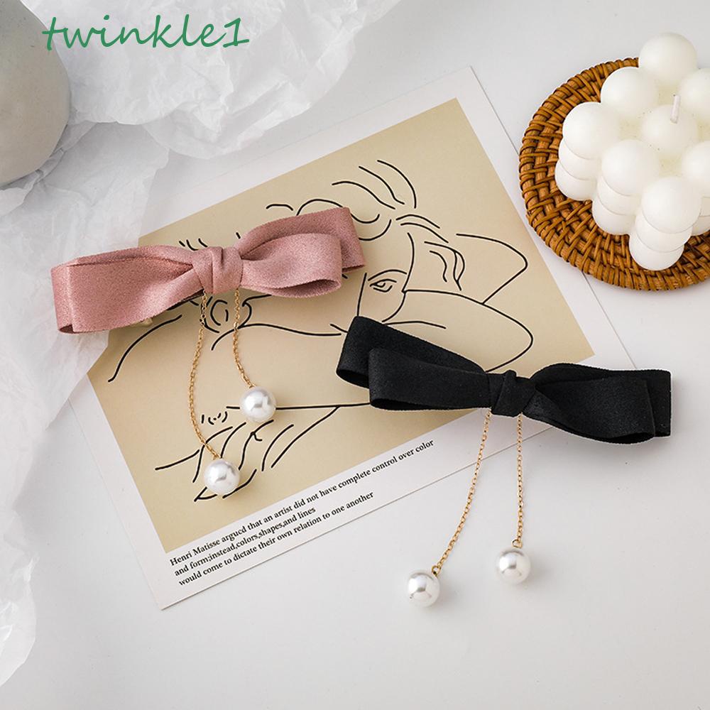 Kẹp Tóc Đuôi Ngựa Đính Nơ Tua Rua Thời Trang Cho Nữ Giá Đỡ