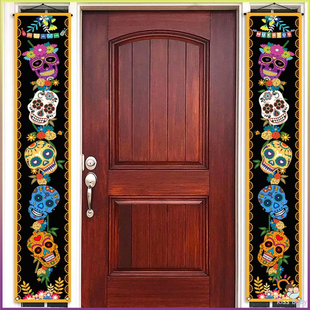 Câu đối Đường Đầu Lâu Treo Tường Ký Trang Trí Sáng Tạo Mexico Ngày Chết Lễ Tiệc