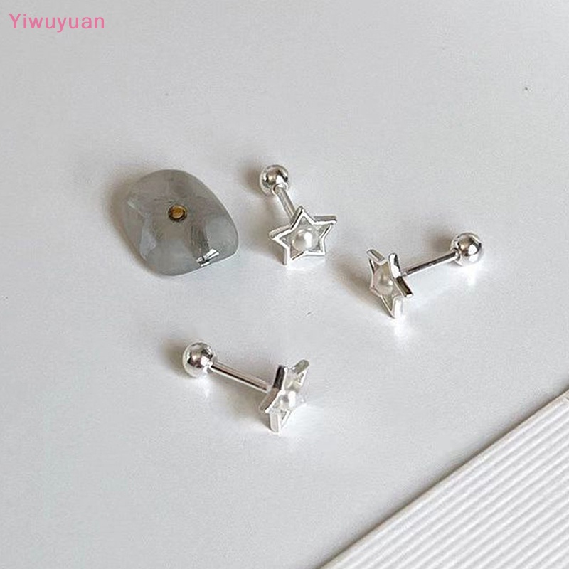 1 Đôi Bông Tai Ngọc Trai Ngôi Sao Y2K Thời Trang Mới