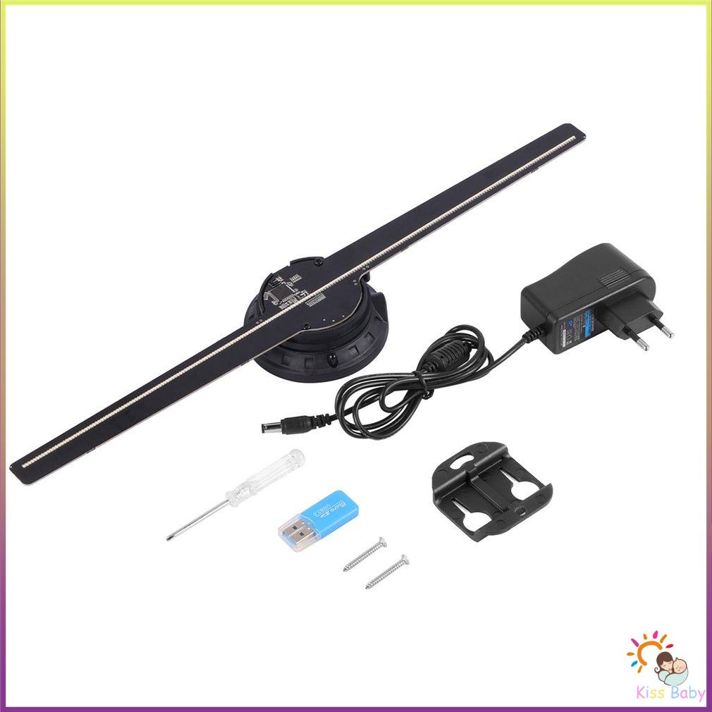 224 Hạt Đèn Mắt Thường 3D Led Wifi Toàn Phương Máy Chiếu Màn Hình Quạt Ba Chiều Quảng Cáo Người Chơi Bộ Nhớ 16G