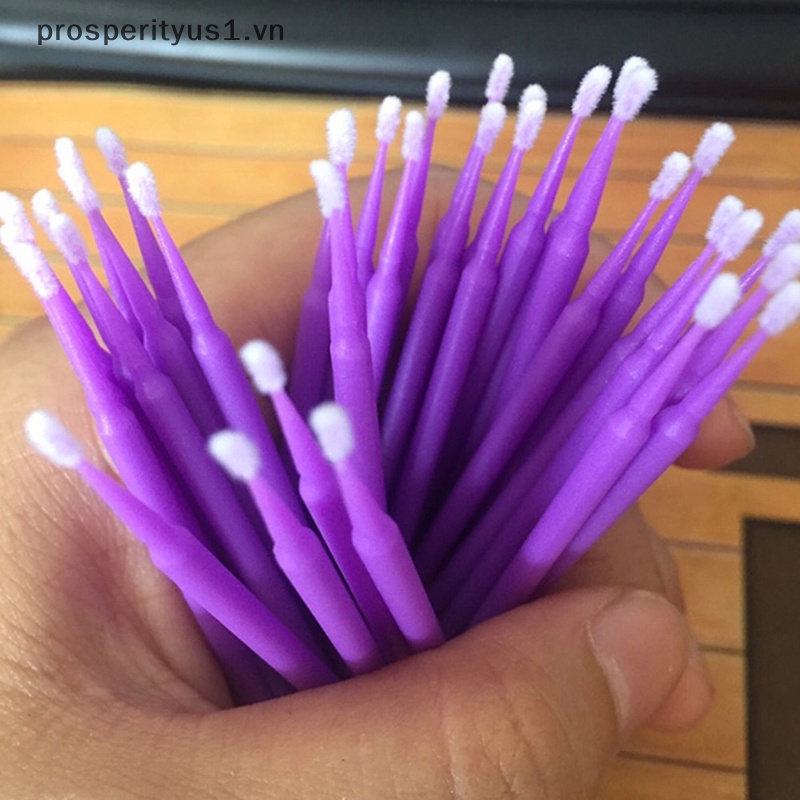 1 100 Cây Tăm Bông Làm Sạch Lông Mi Nối Dài Tiện Dụng