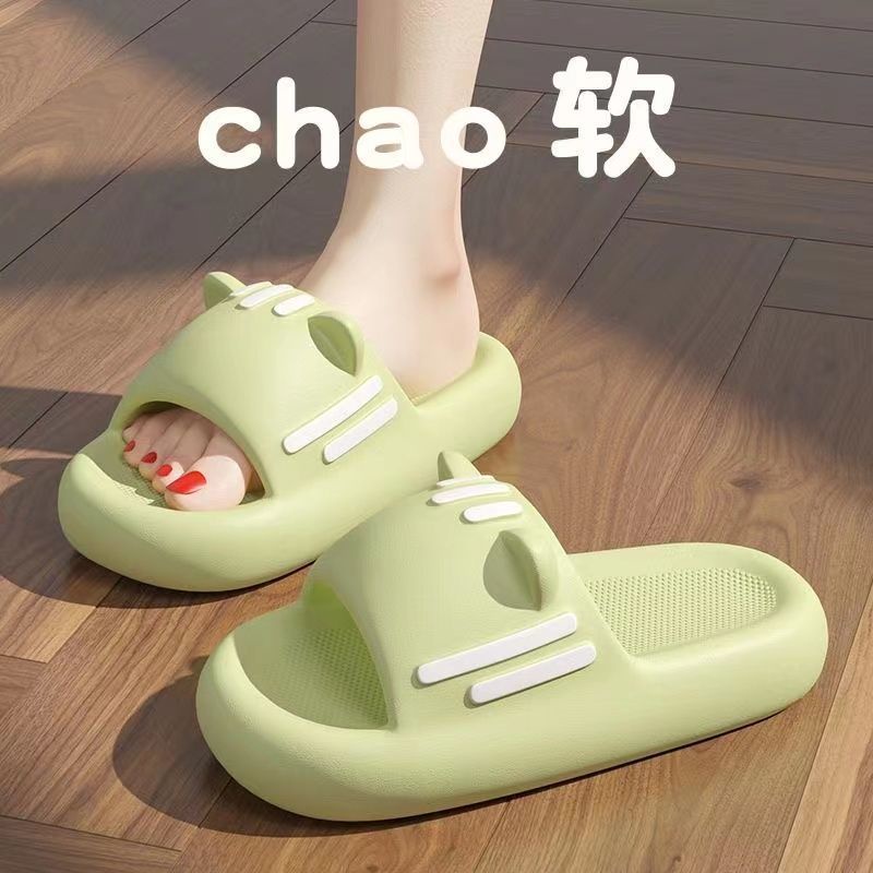 Dép Đi Trong Nhà Chống Trượt Hình Tai Mèo Dễ Thương Thời Trang Cho Nữ