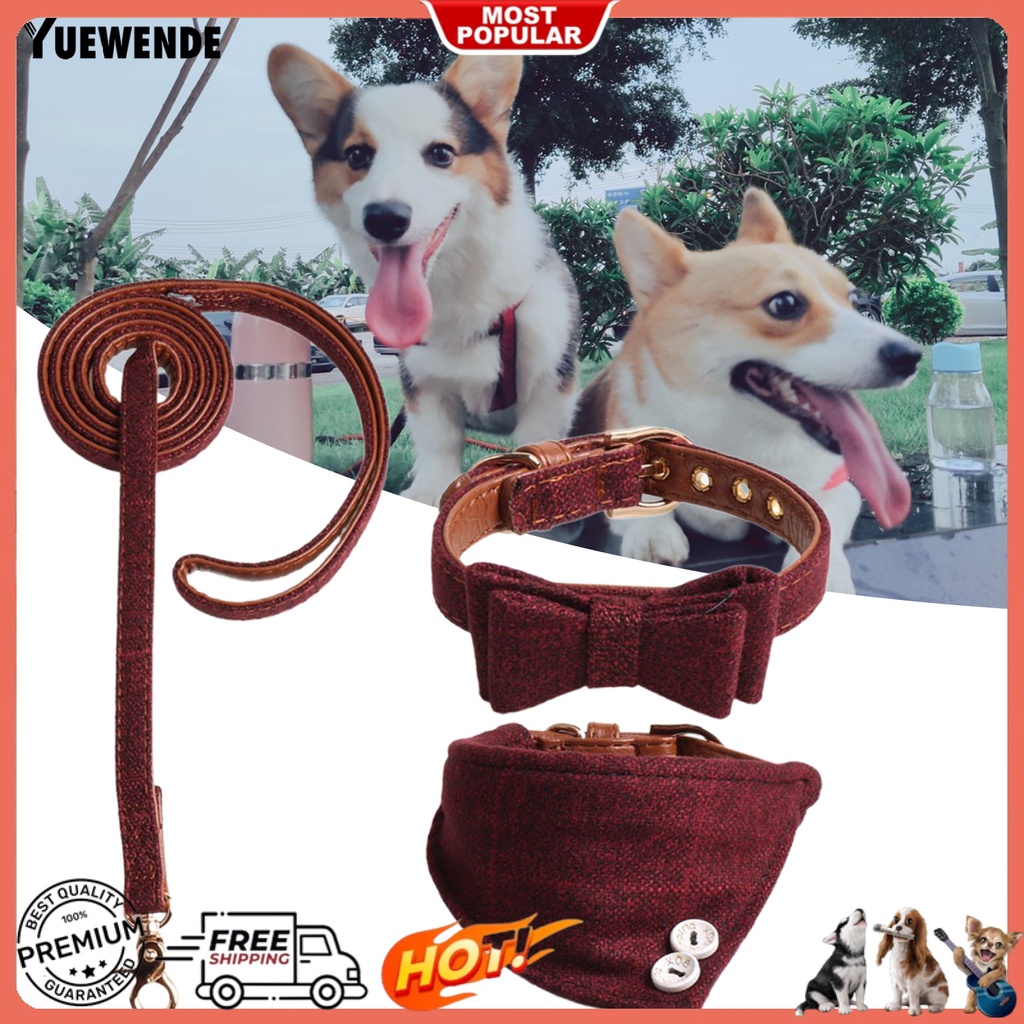 Bộ 3 Dây Dắt Thú Cưng Đi Dạo In Họa Tiết Phong Cách Vintage