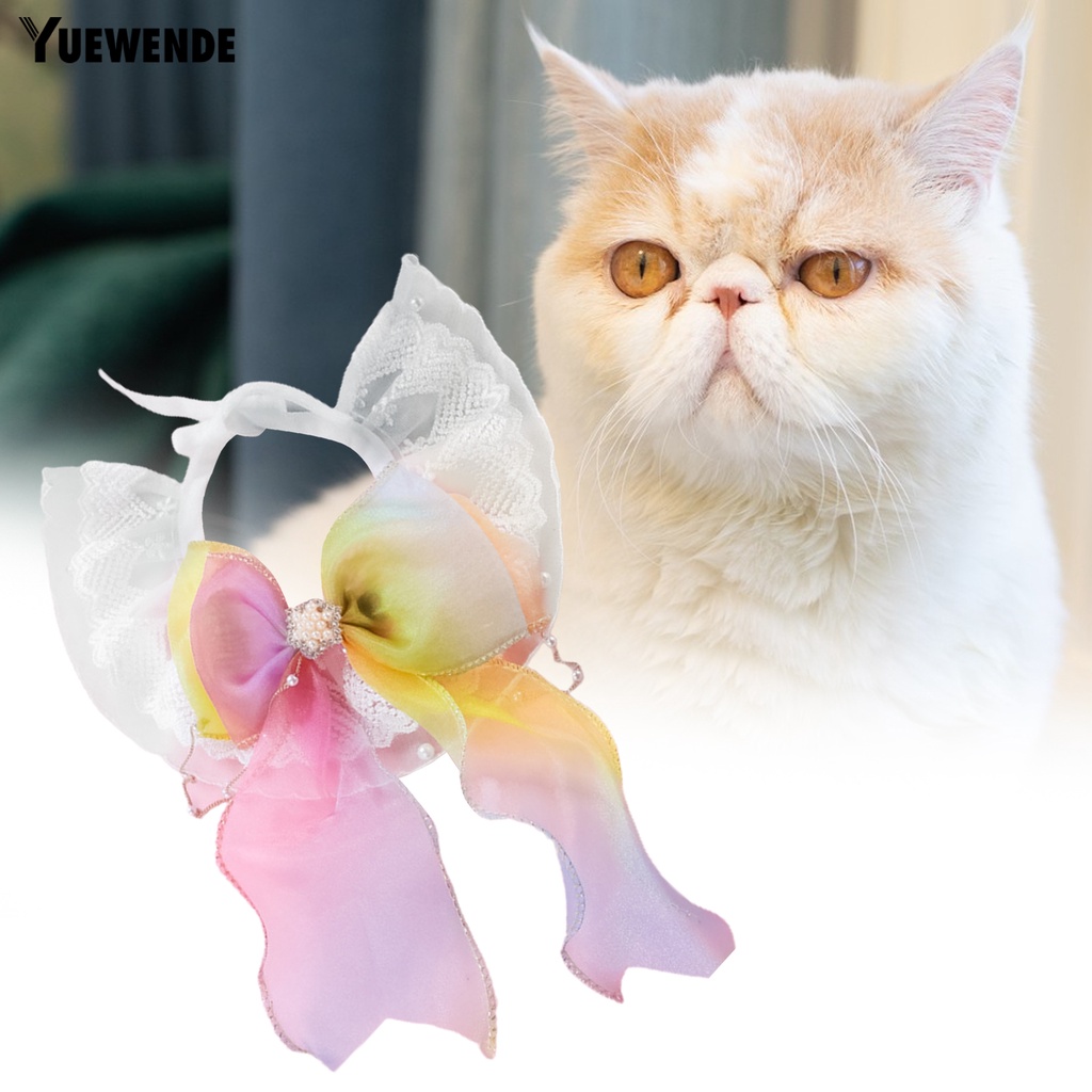 Yq.e Vòng Cổ Phối Tua Rua Bằng Polyester Không Gây Kích Ứng Thân Thiện Với Da Cho Thú Cưng