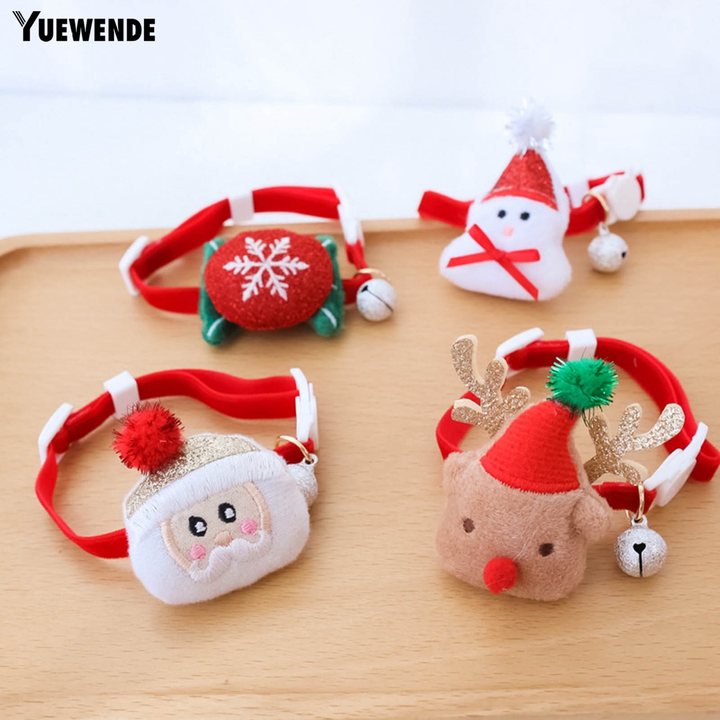 Yq.e Vòng Cổ Gắn Chuông Trang Trí Giáng Sinh Thân Thiện Với Da Cho Thú Cưng