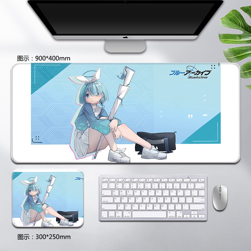 Blue Archive Caina mouse pad oversized Arona anime peripheral keyboard pad desktop pad