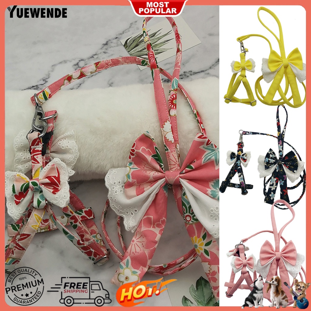 1 Bộ Dây Dắt Thú Cưng Đi Dạo Bằng Cotton Chống Mòn Cỡ Lớn Tiện Dụng