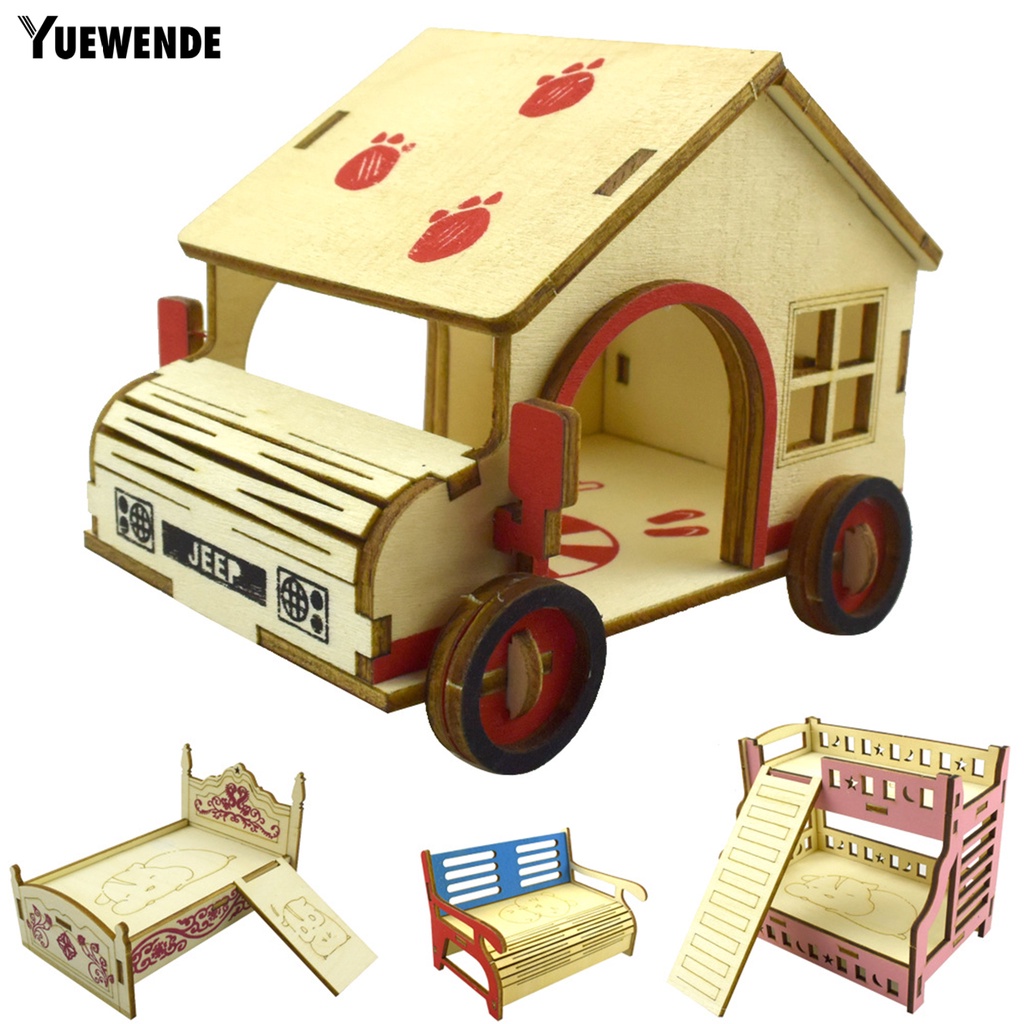 Giường Ngủ Chống Cắn Lắp Ráp Cho Hamster / Thỏ / Thú Cưng Nhỏ