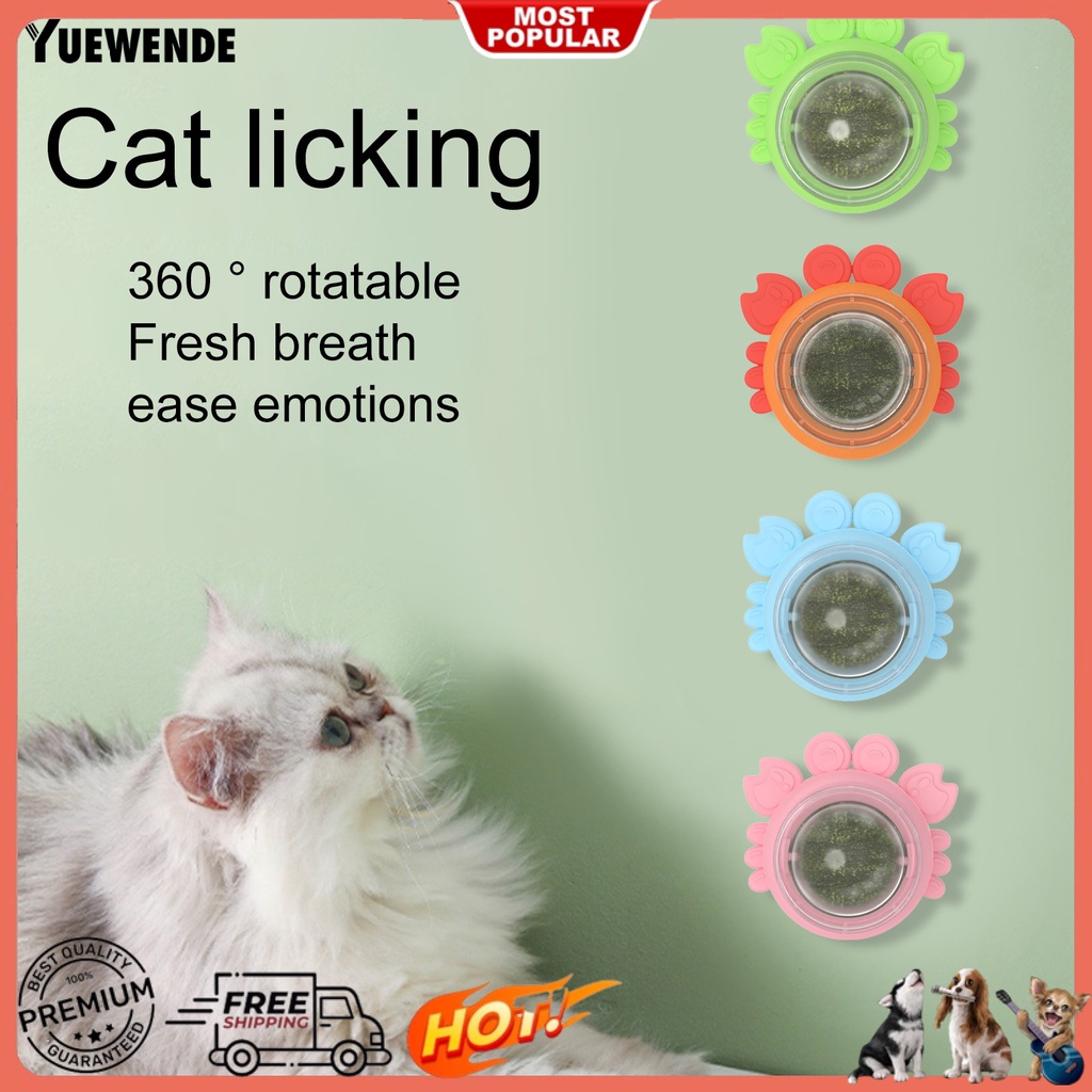 Yq.e Đồ Chơi Bóng Xoay Hình Cua Hoạt Hình Chống Bụi Làm Sạch Răng Cho Mèo Cưng