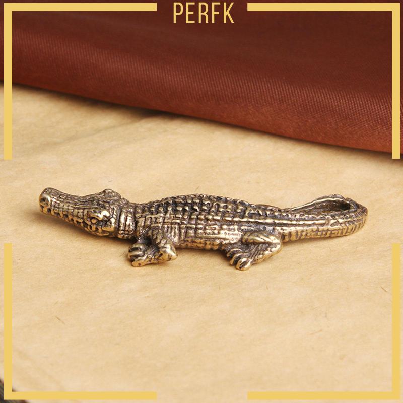 Tượng Cá Sấu Bằng Đồng Thau Để Bàn Trang Trí Văn Phòng