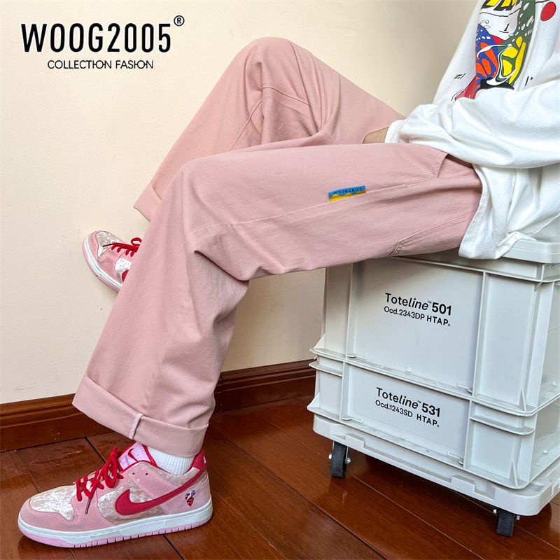 Quần Dài Ống Đứng Phong Cách Retro Đường Phố Mỹ Thời Trang Mùa Hè Cho Nam