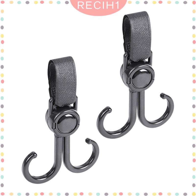 Set 2 Móc Treo Đồ Có Thể Xoay Tiện Dụng Cho Xe Đạp / Phòng Tắm