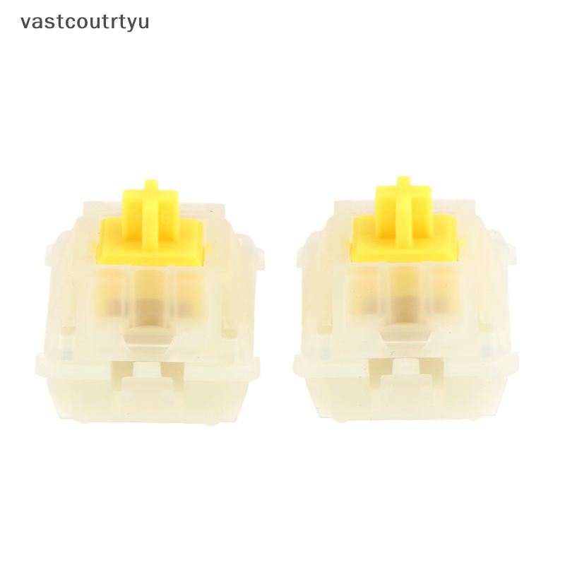 Bộ 2 Nút Công Tắc 5 Pin Cho Bàn Phím Cơ Portron Màu Vàng Sữa