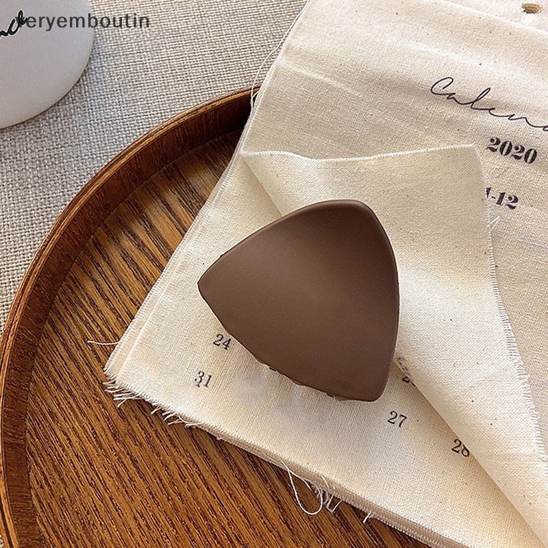 Kẹp Tóc Càng Cua Trơn Bằng Nhựa Acrylic Hàn Quốc 1 Cái