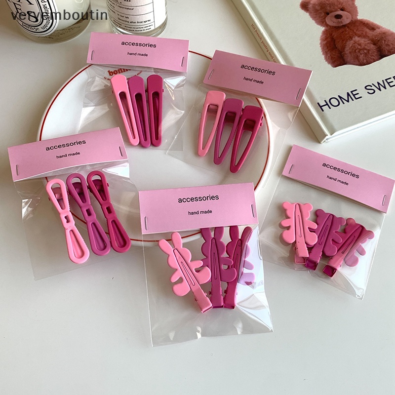 Bộ 3 Kẹp Tóc Hình Ngôi Sao Màu Hồng Gradient Dễ Thương Cho Bé