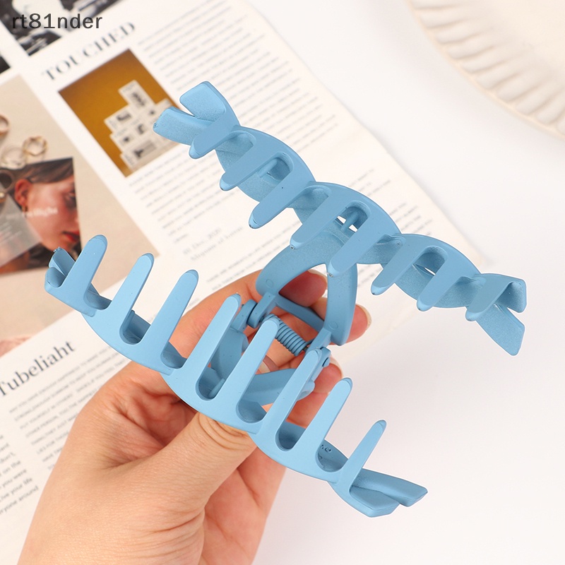 Set 8 Kẹp Tóc Càng Cua Màu Trơn Thời Trang Cho Nữ