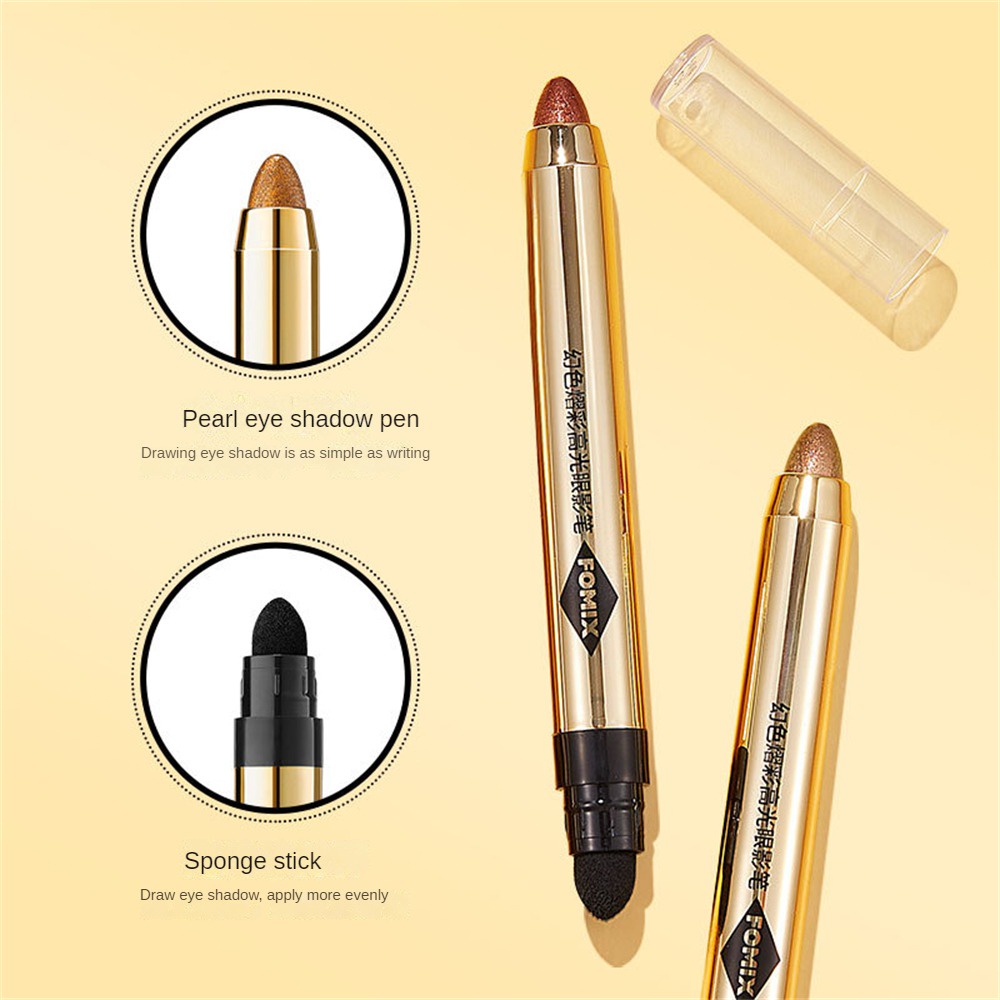 Thỏi phấn mắt hai đầu FOMIX 6 màu tùy chọn trang điểm mắt khói