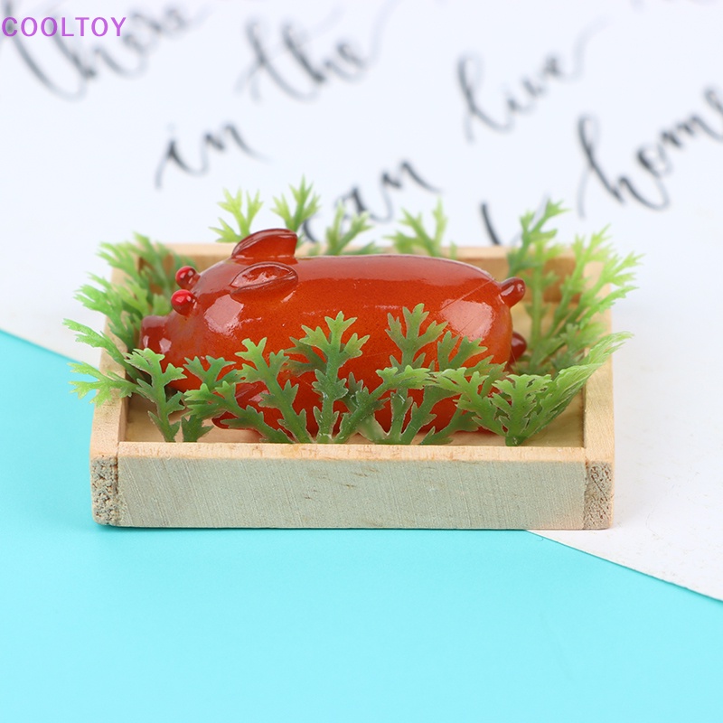 Mô Hình Khay Đựng Thức Ăn Hình Chú Heo Tỉ Lệ 1: 12 Trang Trí Nhà Búp Bê