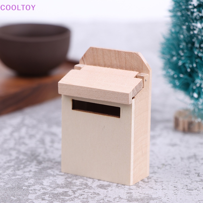 Hộp Thư Gỗ Mini Tỷ Lệ 1: 12 Dùng Trang Trí Nhà Búp Bê DIY