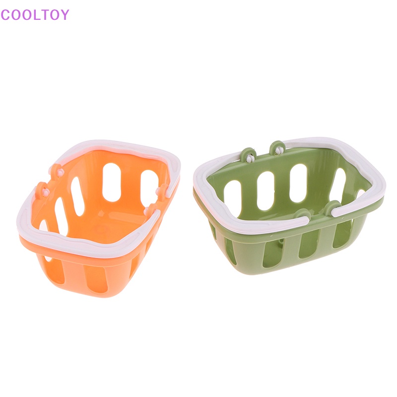 1 Giỏ Mua Sắm Mini Bằng Nhựa Trang Trí Nhà Búp Bê